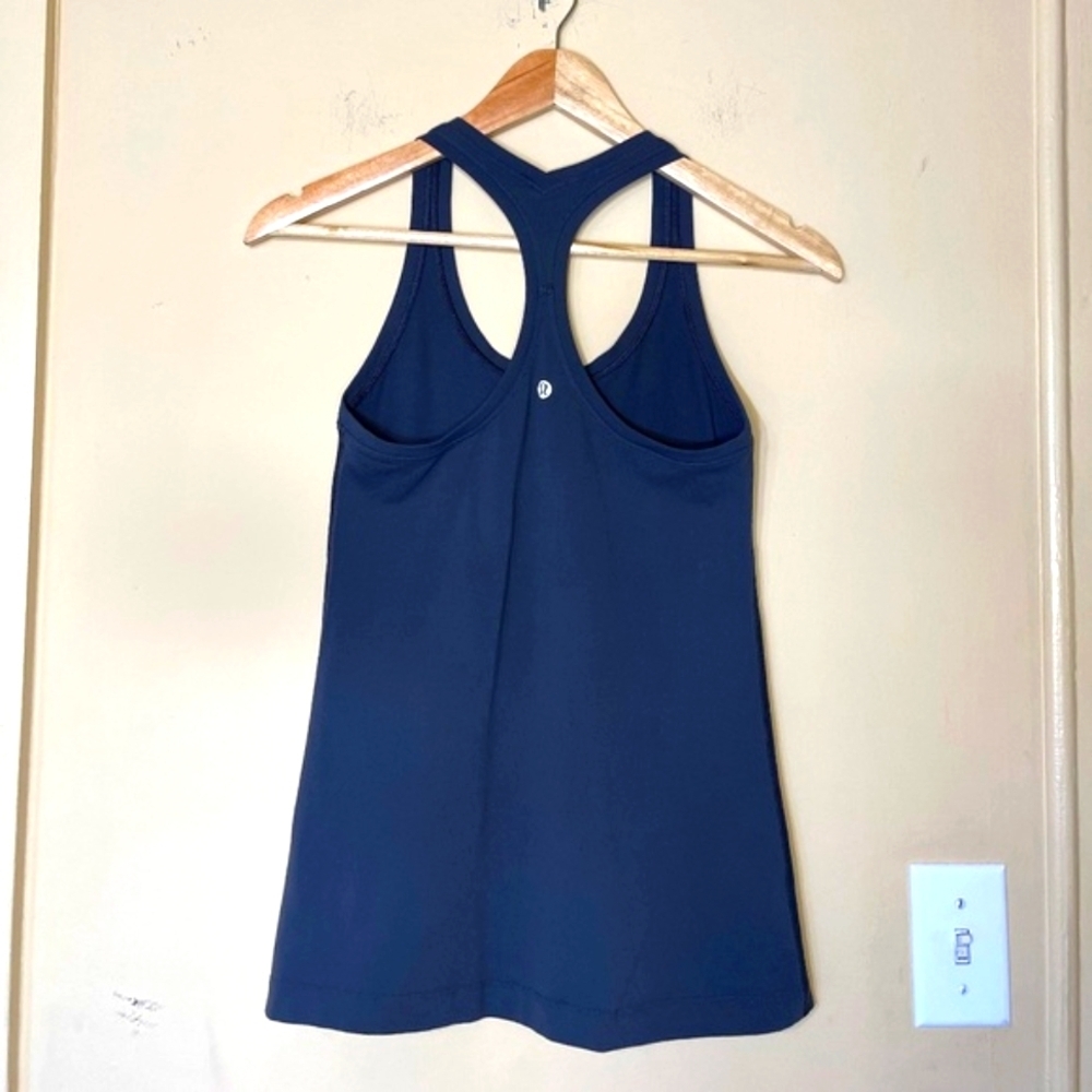 lululemon athletica Navy Blue Racerback Tank Top - Picture 2 of 5